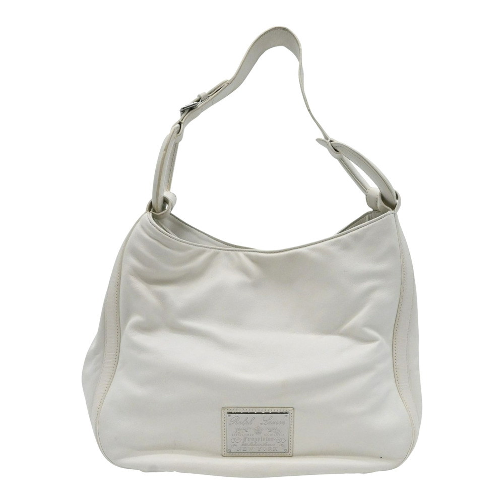 Ralph Lauren White Leather Hobo Bag